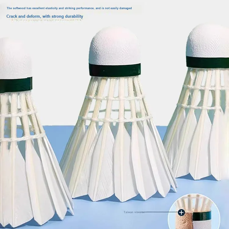 LiNing Duck Feather Shuttlecock 12 Pack Duck Feather Shuttlecocks-2