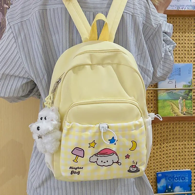 Kewuku Nylon Backpack Unisex Multicolor-5