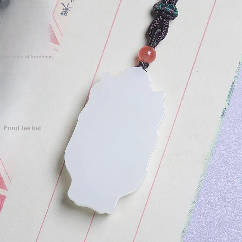 Ingenuity Hetian Jade Necklaces White Jade Unisex-5