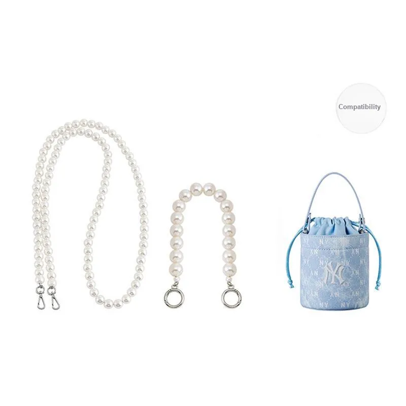 Ingenuity Handmade Anti Pearl Bag Strap Women's White-3