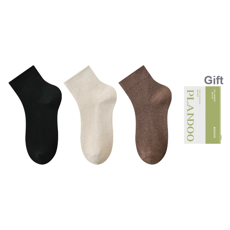 PLANDOO Mid Calf Socks Unisex Shopping Bag 3 Pack-11