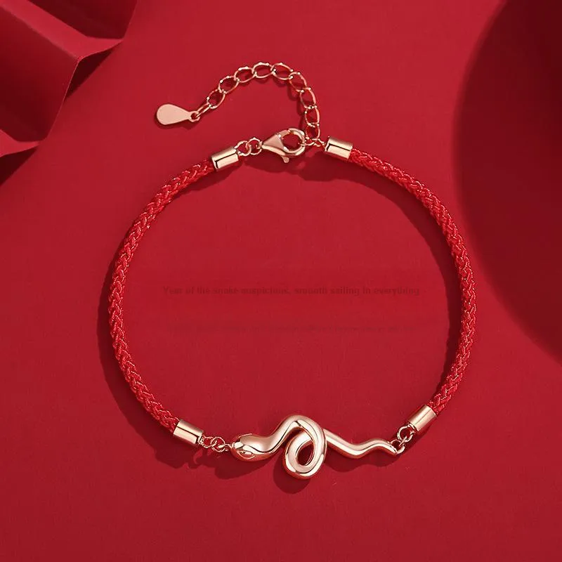 MAGICPOLE 925 Sterling Silver Bracelets Women's Red-3