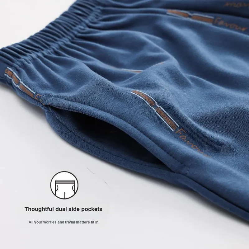 MIIOW Pajama Pants Men's Navy Blue-3