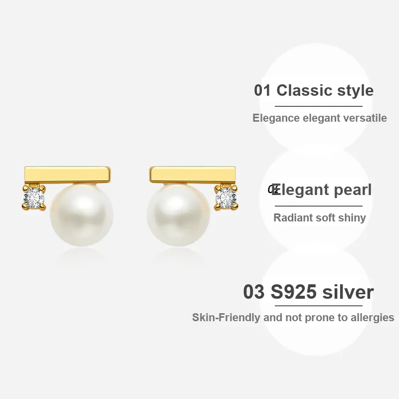 IDOKAWA Freshwater Pearl Stud Earrings Women's-3