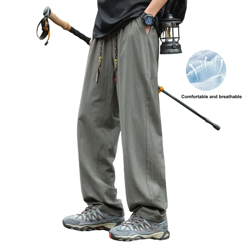 G21 100% Cotton Thin Casual Pants Unisex-6