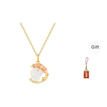 LUXLINE Hetian Jade Necklaces White Jade/Pale Greenish White Jade Women's