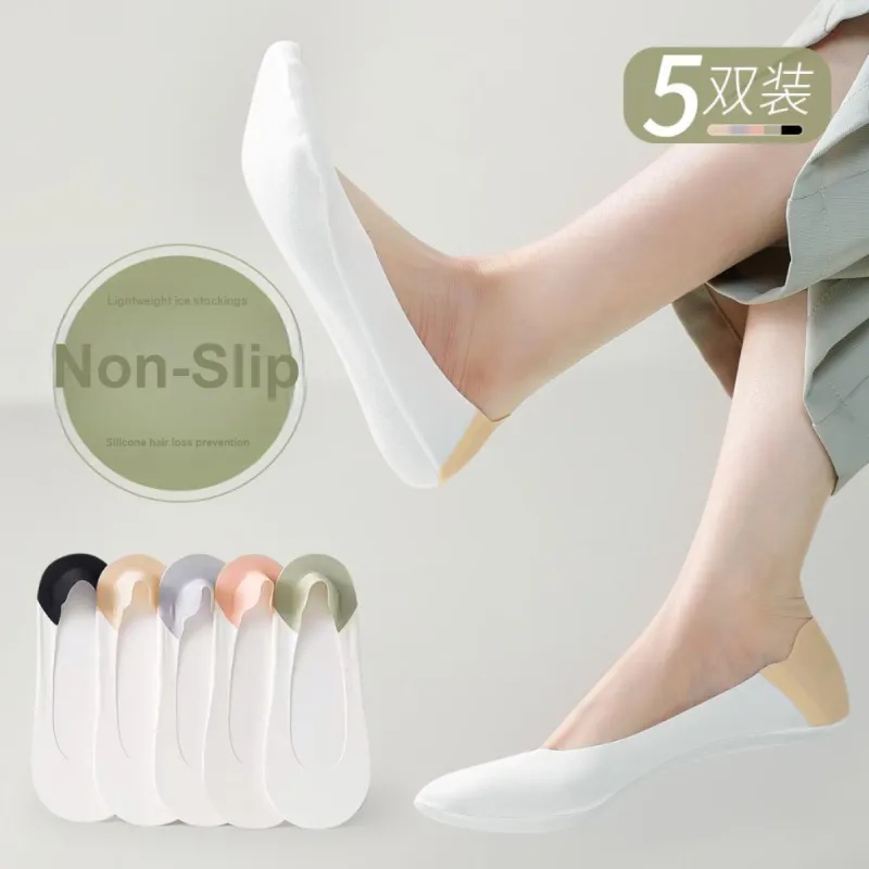 JUNEROSE No Show Socks Women's 5 Pack-1