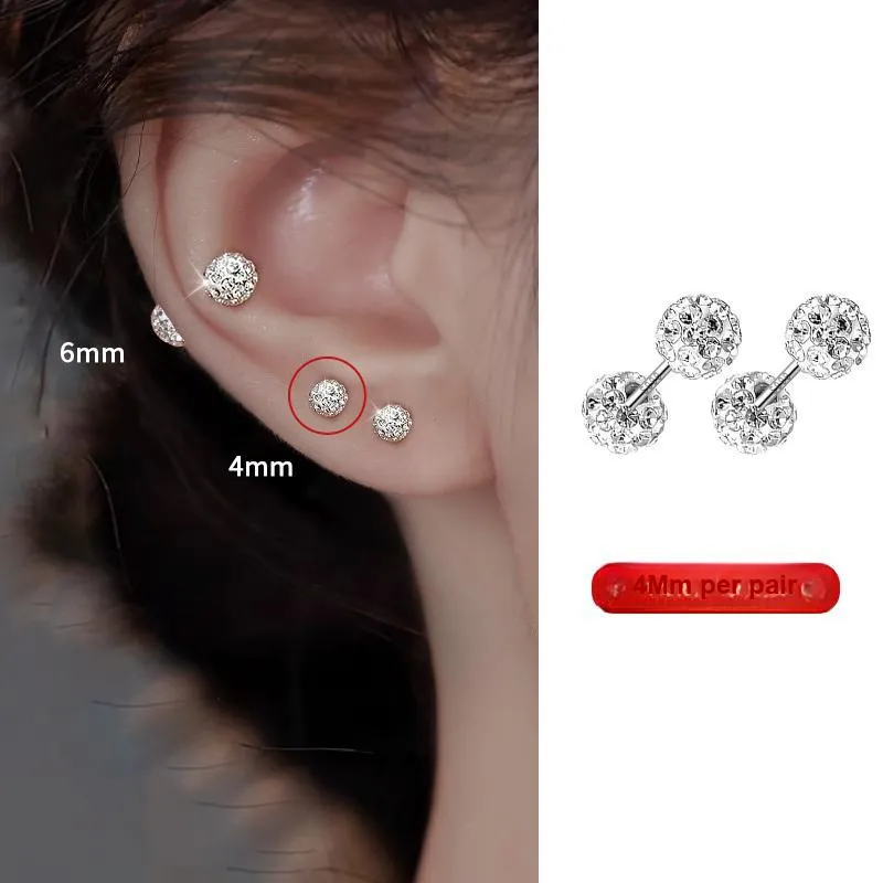 CUOOYINO 925 Sterling Silver Stud Earrings Women's-1