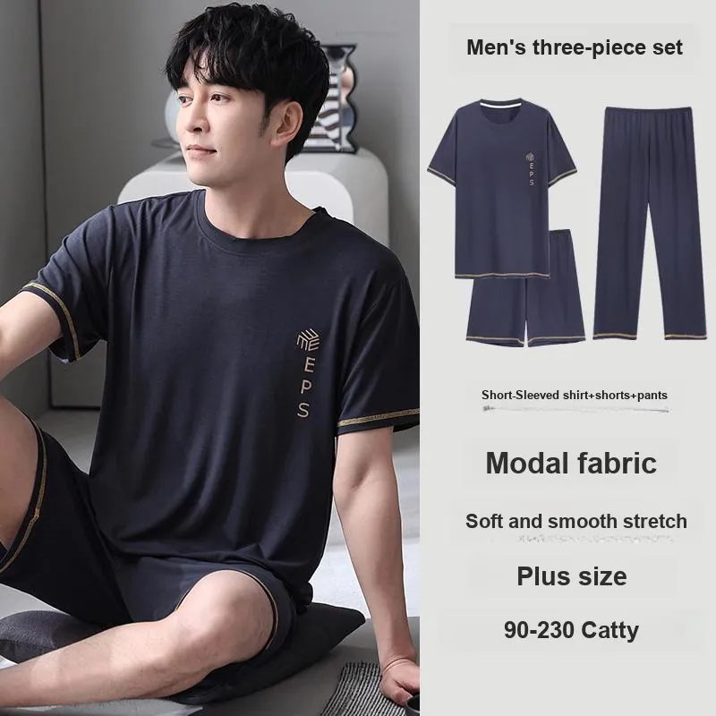 MADALLO Pajama Set Men's Dark Blue-3