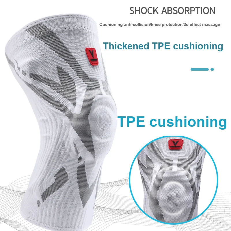 VEIDOORN Running Cycling Soccer Basketball Unisex Silicone Knee Pads-4