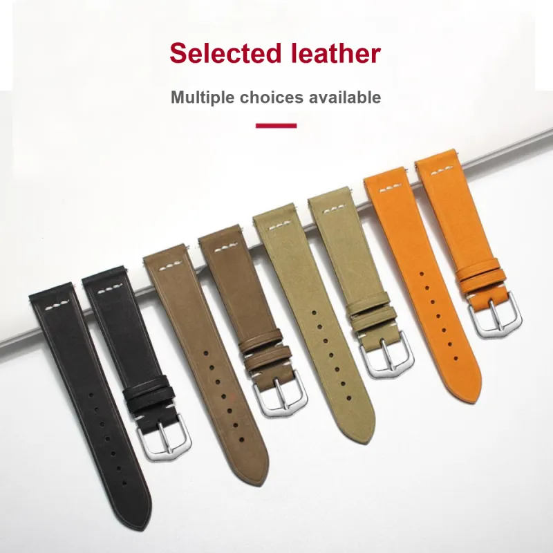 SHIRUI Accessories Watch Bands Omega Compatibility 19/20/21mm Genuine Leather Material Unisex-9