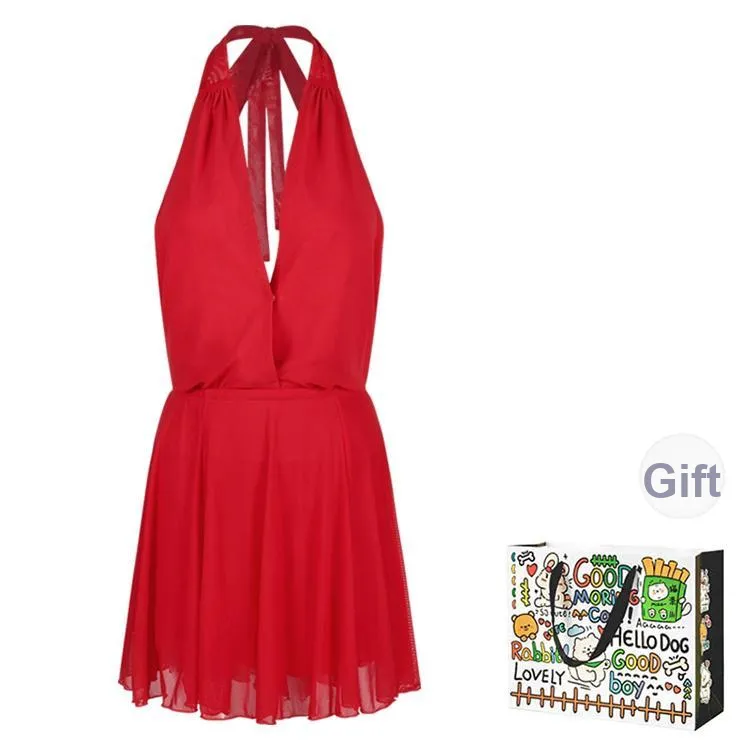 DEDY Sleeveless Dress Women's Red