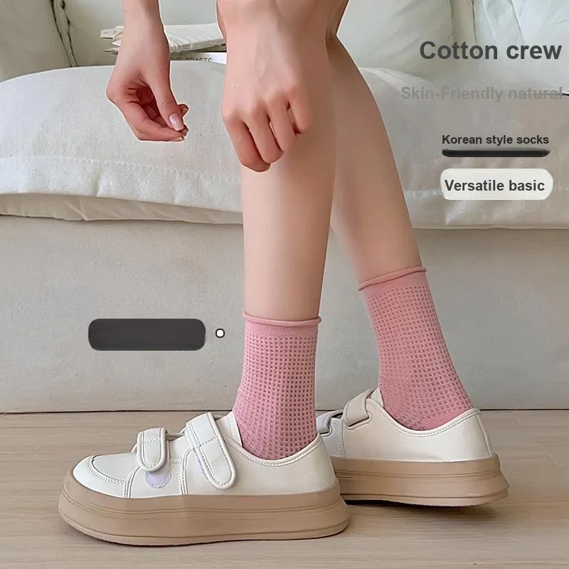 Lan Miao Mid Calf Socks Women's Shopping Bag Combo Set-18