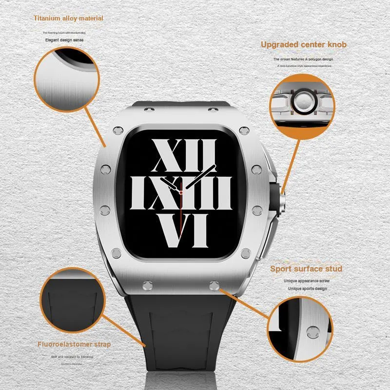 Vobafe Watch Band Apple Compatibility Titanium Alloy Material-14