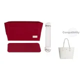 [Compatibility City33 Glacier White Three-Piece Set]Open Top Liner+Bottom Pad+Shoulder Strap Pad