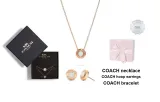 Open Circle-Boxed Necklace Bracelet Stud Earrings Gift Box