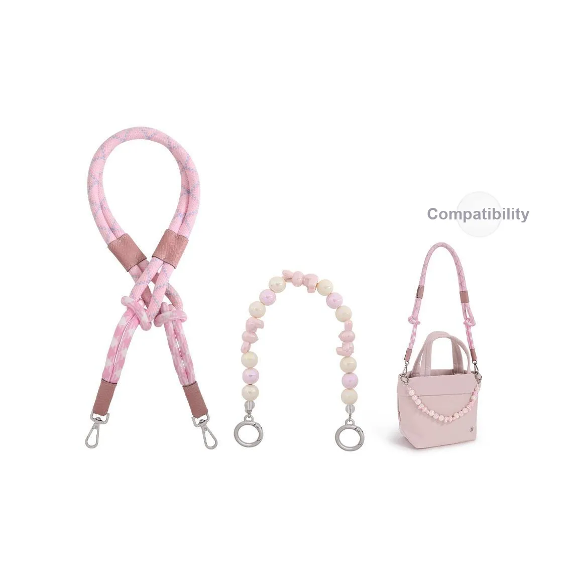 Lan Bao Fan Сумка с ремешком из микрофибры синтетическая кожа женский розовый