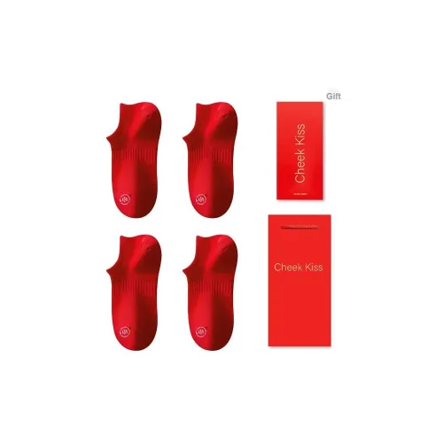 Cheekkiss Низкие носки Men's Box 4 пачки Red