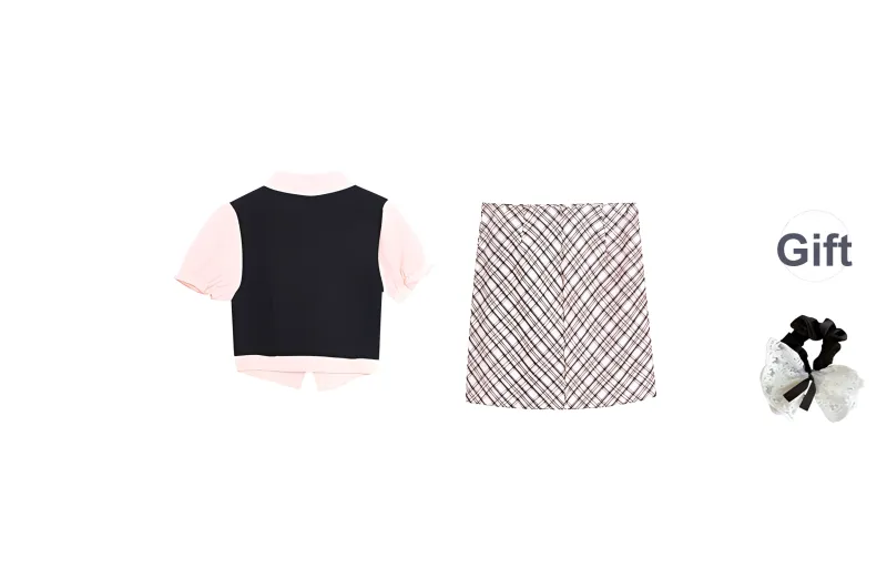 PAVEA Two Piece Skirt Sets Women's-1
