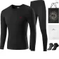 Crew Neck Set (Black) 100% cotton Antibacterial/Includes 2-Pack Cotton Socks+Shopping Bag