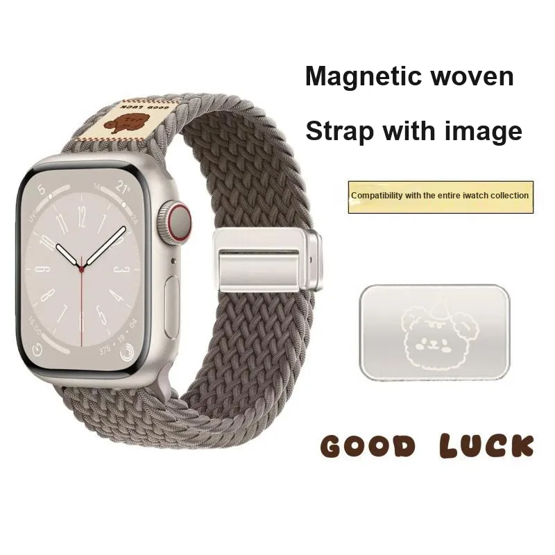 LOVINGCOOL Watch Bands Apple Compatibility 18cm Nylon Material-5