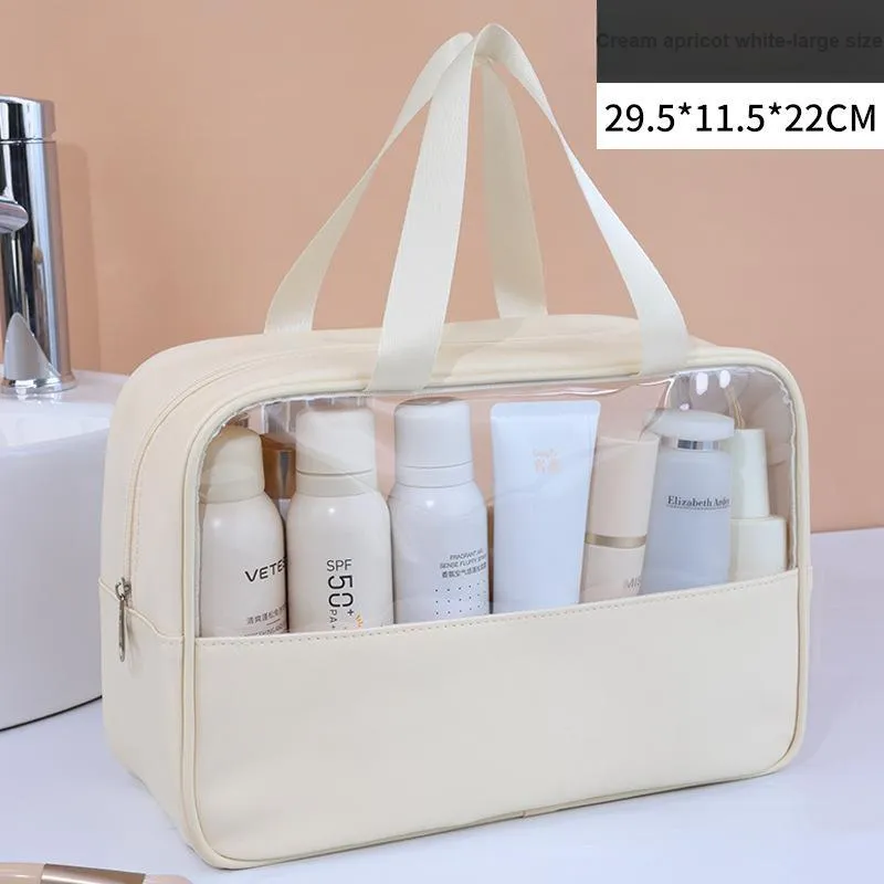 LETOO PVC Makeup Bag Large Size Unisex Multicolor-2