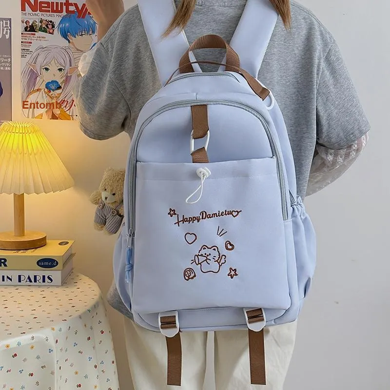 Kaka Tree Nylon Backpack Unisex Multicolor-10