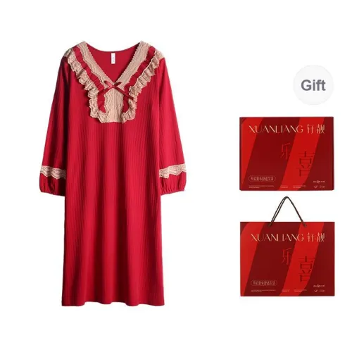 Xuan Liang Nightgown For Spring And Autumn Women's Gift Box Set