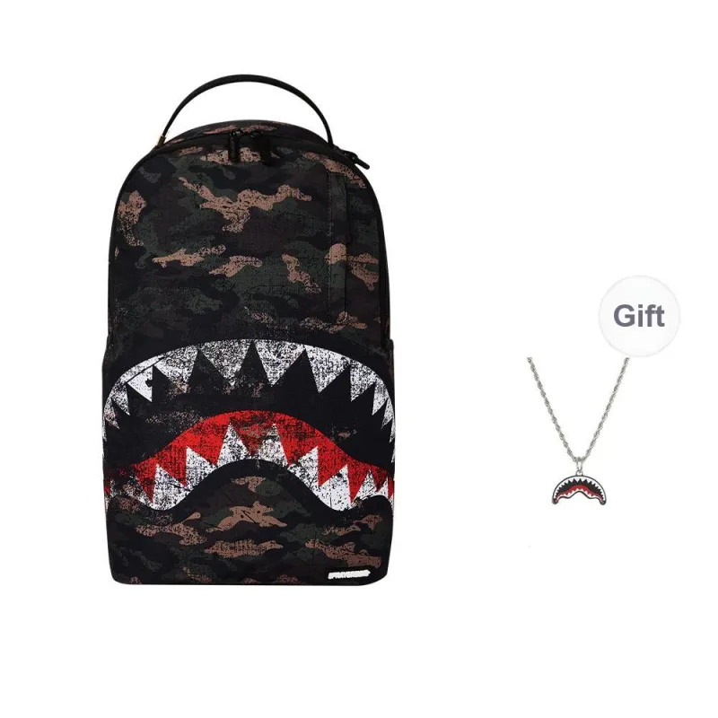 SPRAYGROUND Polyester Backpack Regular Unisex Army Green-8