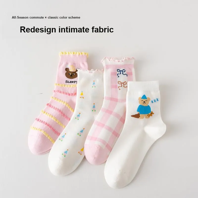 Caramella Mid-Calf Socks Women's 4 Pack-2