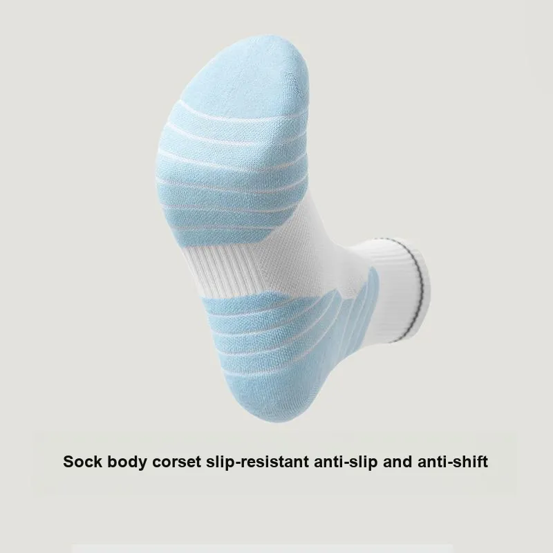 B&C.Room Mid Calf Socks Men's 2 Pack Blue White+Dark Gray-2