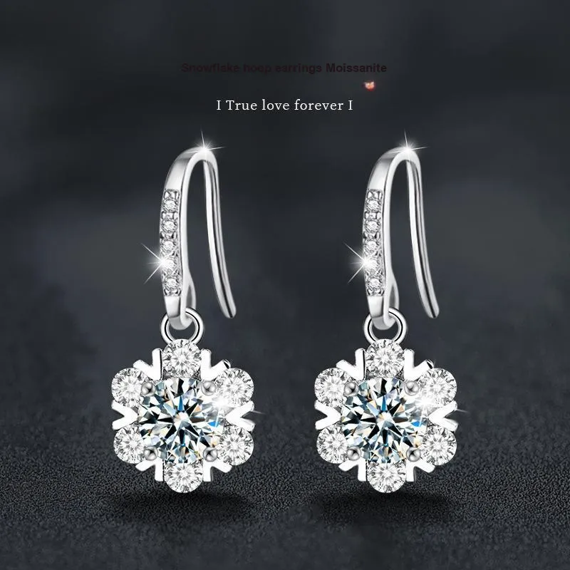 WUMZK 925 Sterling Silver Stud Earrings Women's-1