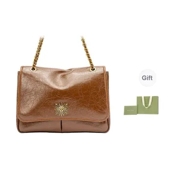 VANESSA HOGAN Cow Leather Tote Bag Shopping Bag Underarm Shoulder Bag Women's Brown/Black