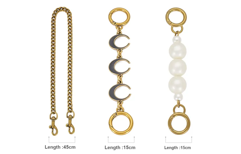 GUYI Alloy Bag Strap Unisex Antique Gold-3