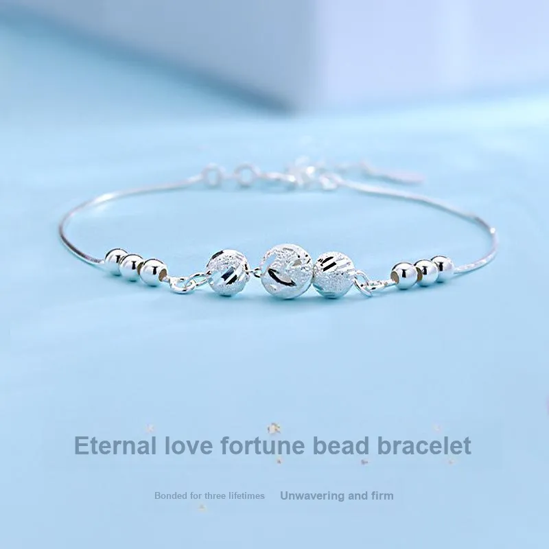 HAOYINFANG 990 Silver Bracelets Women's-2