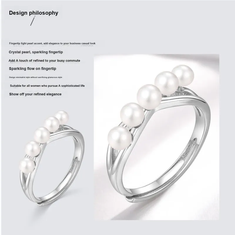 LAOMIAO Freshwater Pearl Rings Women's-2