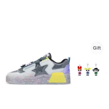 The Powerpuff Girls X STARTER Skateboard Shoes Men Low Top Gray