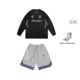 BKC Champion Long-Sleeved Black+Gray Shorts+Socks (Random Socks)