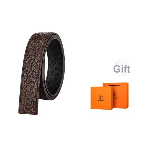 Jaylen Oos Trendy Versatile Дикий Коровья кожа С рельефом Лицевая коровья кожа Без головы Ремень Мужской