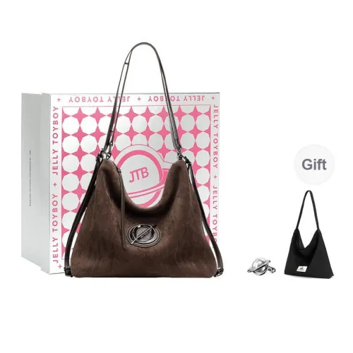 JELLYTOYBOY Cow Split Leather Hiking Bag Crossbody Bag Shoulder Bag Backpack Tote Women
s Brown