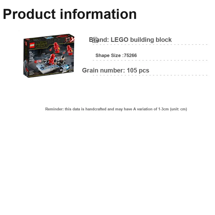 LEGO Star Wars Collection Sith Stormtrooper Battle Set Building Blocks 105pcs 75266-2