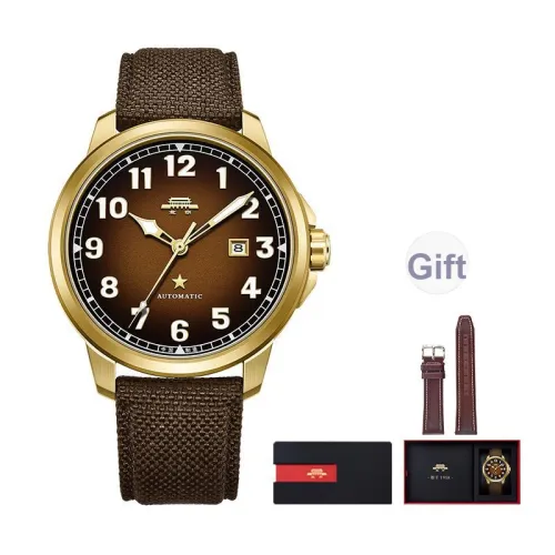 Beijing Fork Series Automatic Mechanical Movement Nylon Strap Watch Men's Watches Black Dial