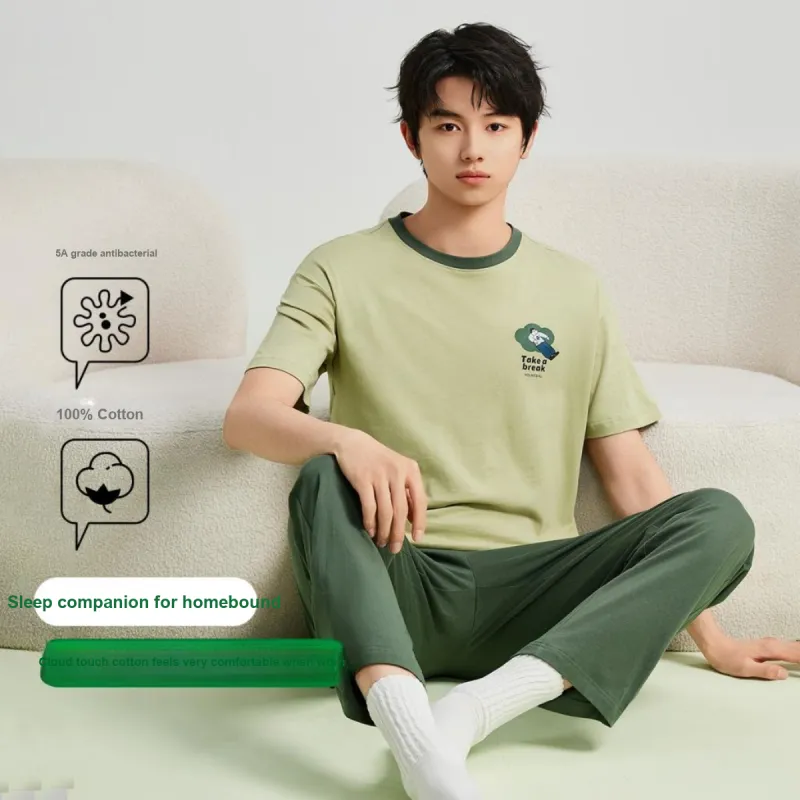 YOUKESHU Pajama Set Men's Shopping Bag-3