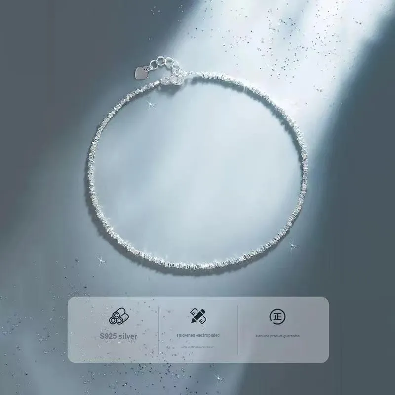 JESCAKOO S925 Silver Anklets Unisex-2