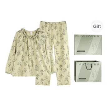 Xuan Liang Pajama Set Women's Gift Box Set Creamy Fruit Green