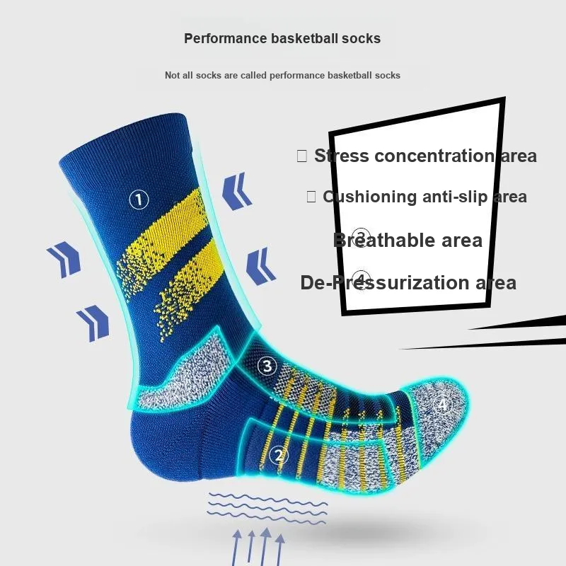 SALOATO Basketball Socks Men's 2 Pack-20