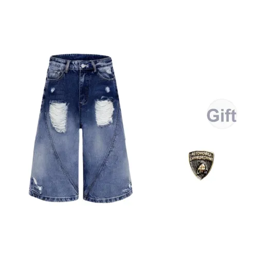 AUTOMOBILI LAMBORGHINI Джинсовые шорты Унисекс