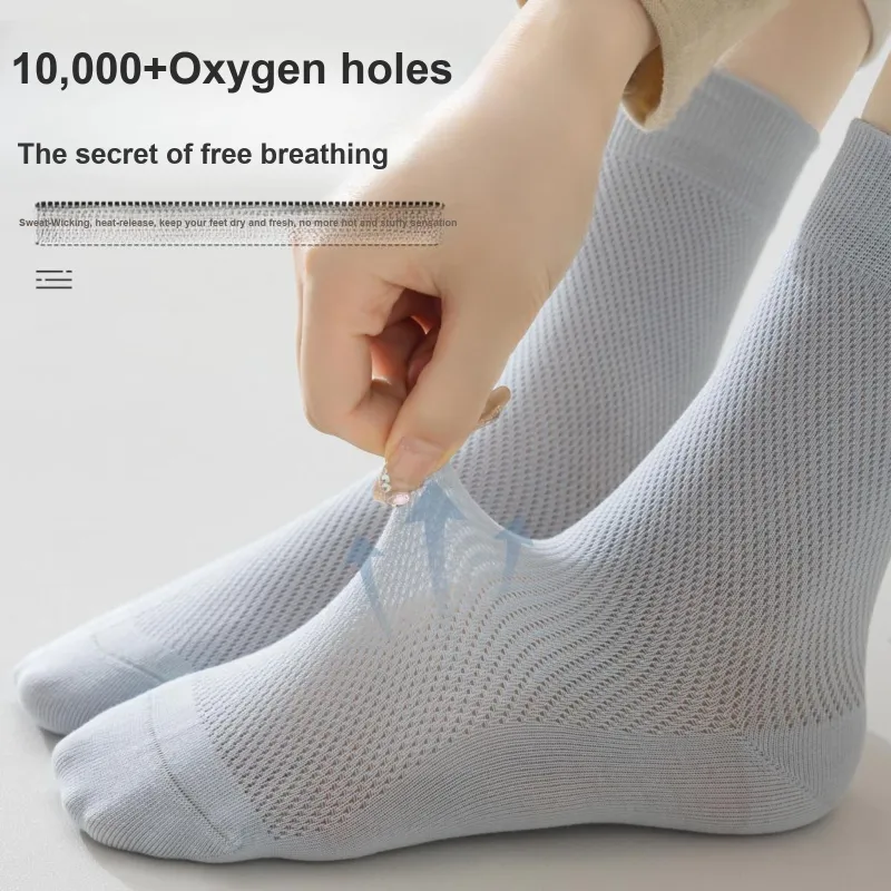 XXLLG Mid Calf Socks Women's 5 Pack-4