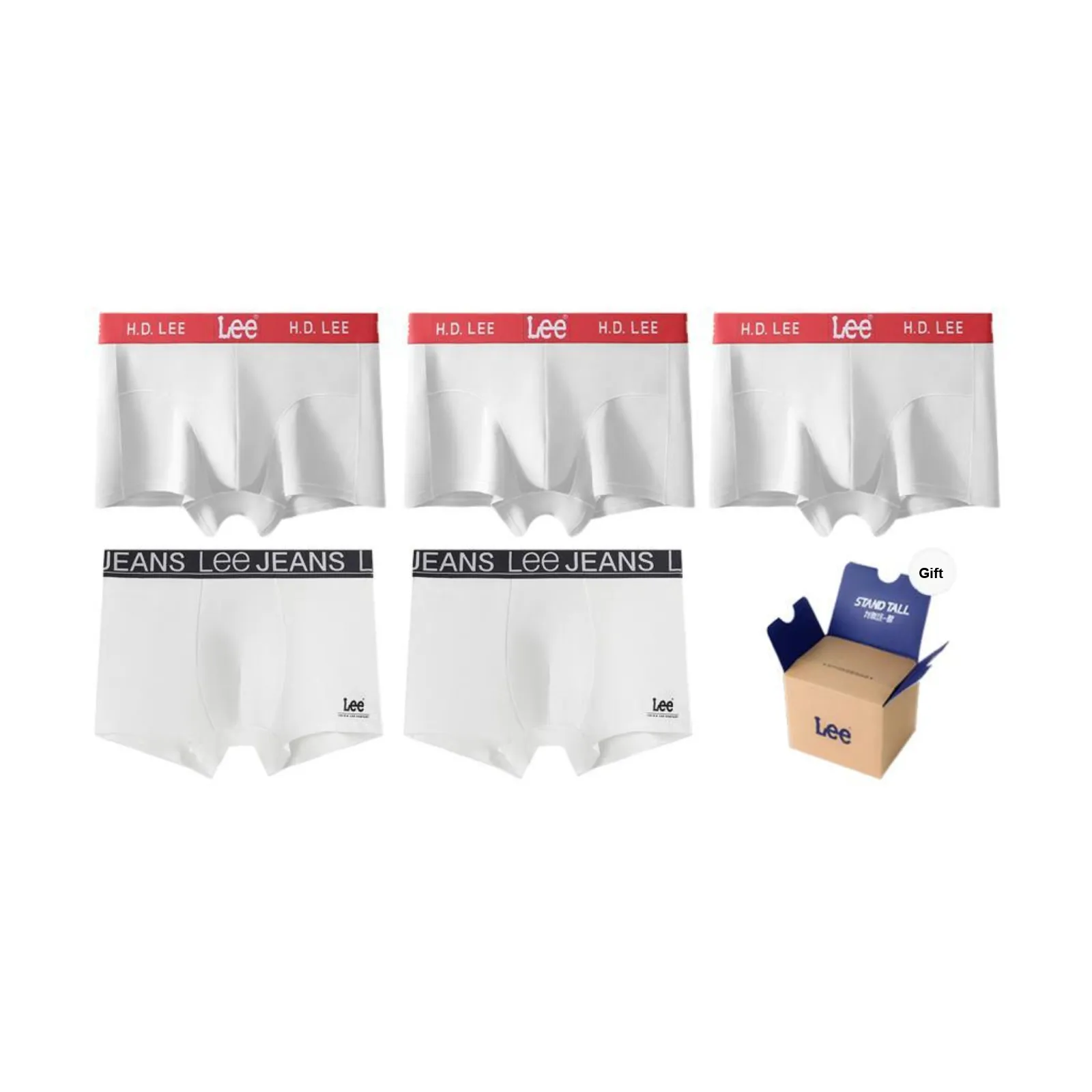 Lee Sunset 4.0 Underwear Gift Boxes Men's 5 Pack