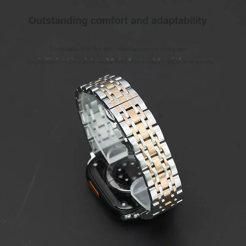 SHIRUI Apple Compatibility Watch Band 125/75 Stainless Steel Material-2